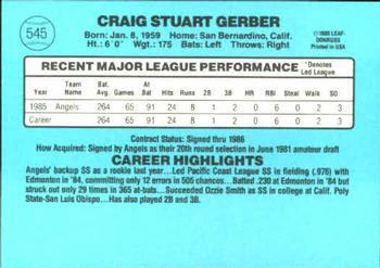 Craig Gerber  baseball card collectible - Main Image 2