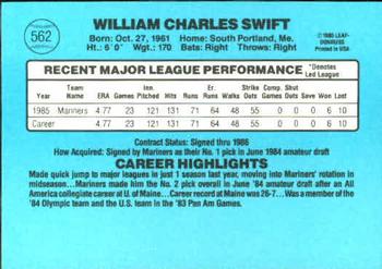 Bill Swift  baseball card collectible - Main Image 2