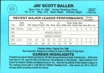 Jay Baller  baseball card collectible - Main Image 2