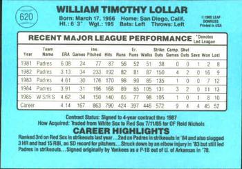 Tim Lollar  baseball card collectible - Main Image 2