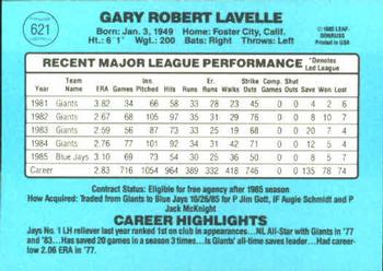 Gary Lavelle  baseball card collectible - Main Image 2