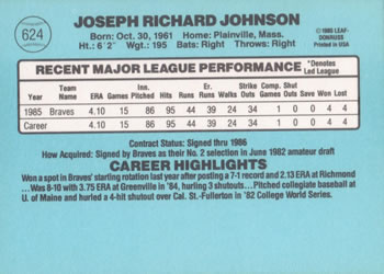 Joe Johnson  baseball card collectible - Main Image 2