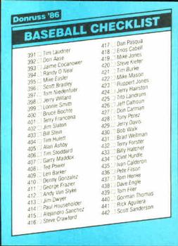 Checklist: 339-442  baseball card collectible - Main Image 2