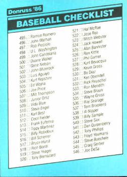 Checklist: 443-546  baseball card collectible - Main Image 2