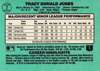 Tracy Jones  baseball card collectible - Main Image 2