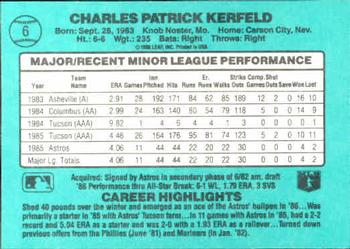 Charlie Kerfeld  baseball card collectible - Main Image 2