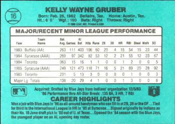 Kelly Gruber  baseball card collectible - Main Image 2