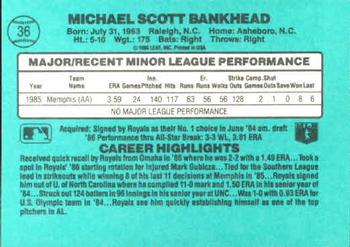 Scott Bankhead  baseball card collectible - Main Image 2