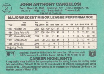 John Cangelosi  baseball card collectible - Main Image 2