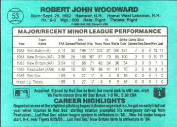 Rob Woodward  baseball card collectible - Main Image 2