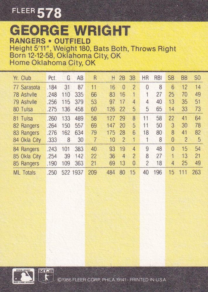 George Wright  baseball card collectible - Main Image 2