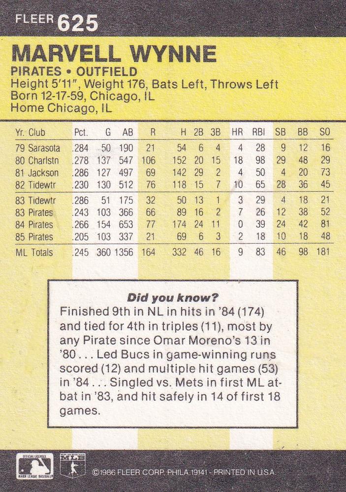 Marvell Wynne  baseball card collectible - Main Image 2