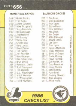 Checklist: White Sox / Tigers / Expos / Orioles  baseball card collectible - Main Image 2