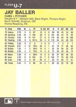 Jay Baller  baseball card collectible - Main Image 2