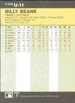 Billy Beane  baseball card collectible - Main Image 2