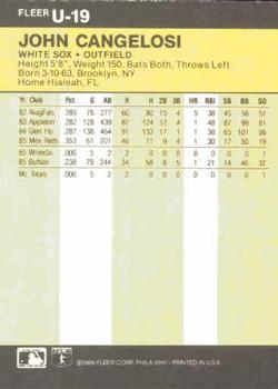 John Cangelosi  baseball card collectible - Main Image 2