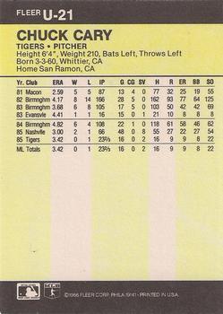 Chuck Cary  baseball card collectible - Main Image 2