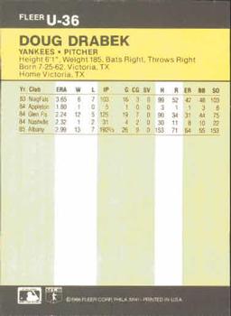 Doug Drabek  baseball card collectible - Main Image 2