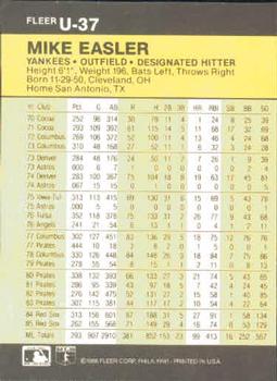Mike Easler  baseball card collectible - Main Image 2