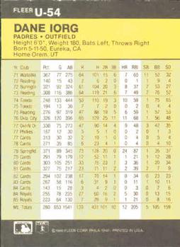 Dane Iorg  baseball card collectible - Main Image 2