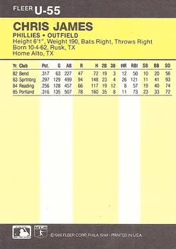 Chris James  baseball card collectible - Main Image 2