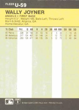 Wally Joyner  baseball card collectible - Main Image 2