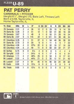 Pat Perry  baseball card collectible - Main Image 2