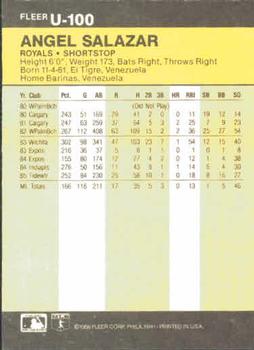 Angel Salazar  baseball card collectible - Main Image 2