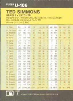 Ted Simmons  baseball card collectible - Main Image 2