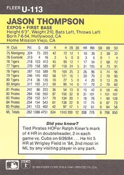 Jason Thompson  baseball card collectible - Main Image 2