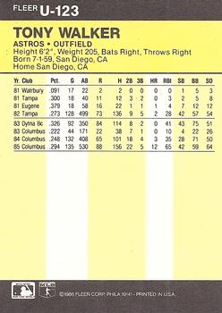 Tony Walker  baseball card collectible - Main Image 2