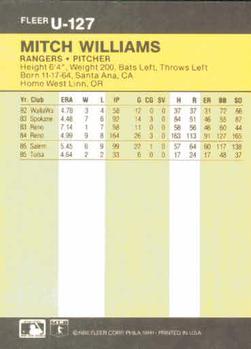 Mitch Williams  baseball card collectible - Main Image 2