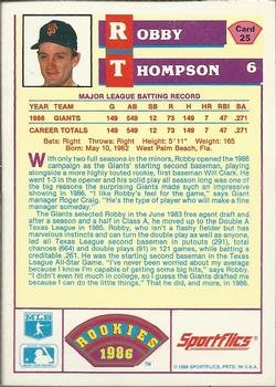 Robby Thompson  baseball card collectible - Main Image 2
