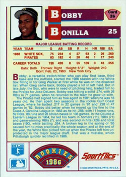 Bobby Bonilla  baseball card collectible - Main Image 2