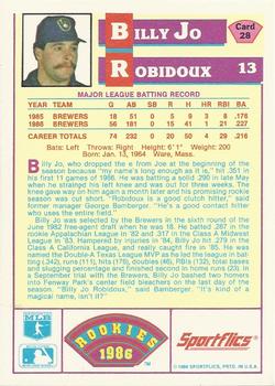 Billy Jo Robidoux  baseball card collectible - Main Image 2