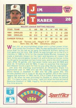 Jim Traber  baseball card collectible - Main Image 2