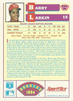 Barry Larkin  baseball card collectible - Main Image 2