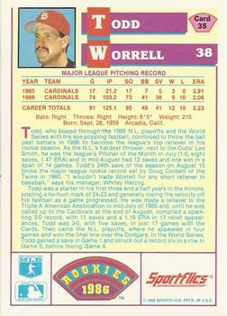 Todd Worrell  baseball card collectible - Main Image 2