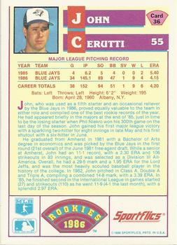 John Cerutti  baseball card collectible - Main Image 2