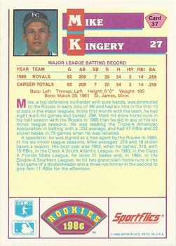Mike Kingery  baseball card collectible - Main Image 2