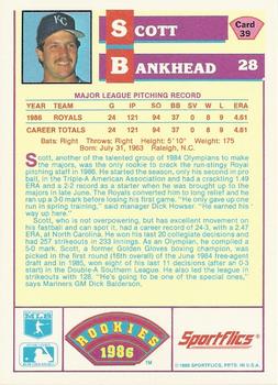 Scott Bankhead  baseball card collectible - Main Image 2