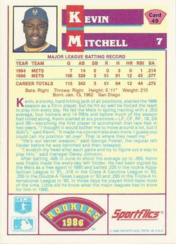 Kevin Mitchell  baseball card collectible - Main Image 2