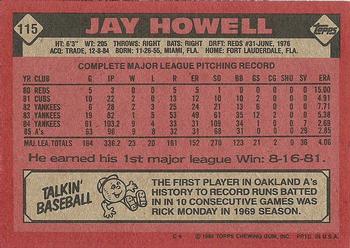 Jay Howell  baseball card collectible - Main Image 2