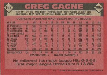 Greg Gagne  baseball card collectible - Main Image 2