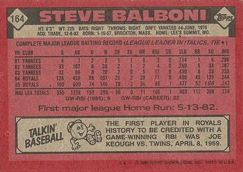 Steve Balboni  baseball card collectible - Main Image 2