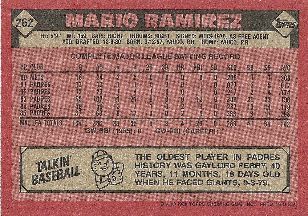 Mario Ramirez  baseball card collectible - Main Image 2