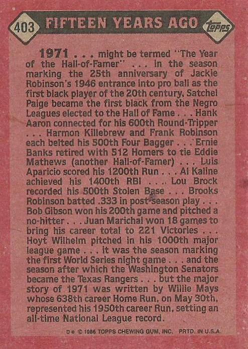 Willie Mays  baseball card collectible - Main Image 2