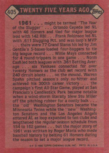 Roger Maris  baseball card collectible - Main Image 2