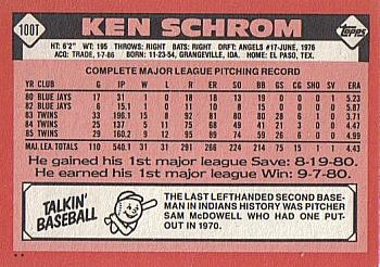Ken Schrom  baseball card collectible - Main Image 2