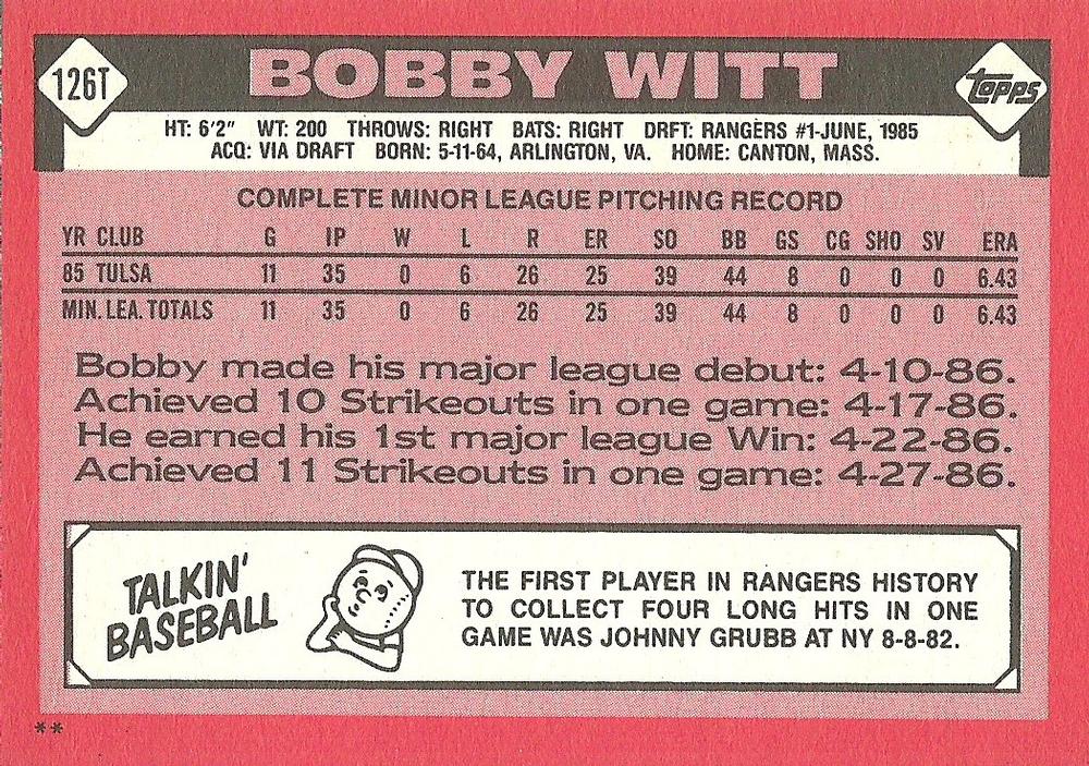 Bobby Witt  baseball card collectible - Main Image 2